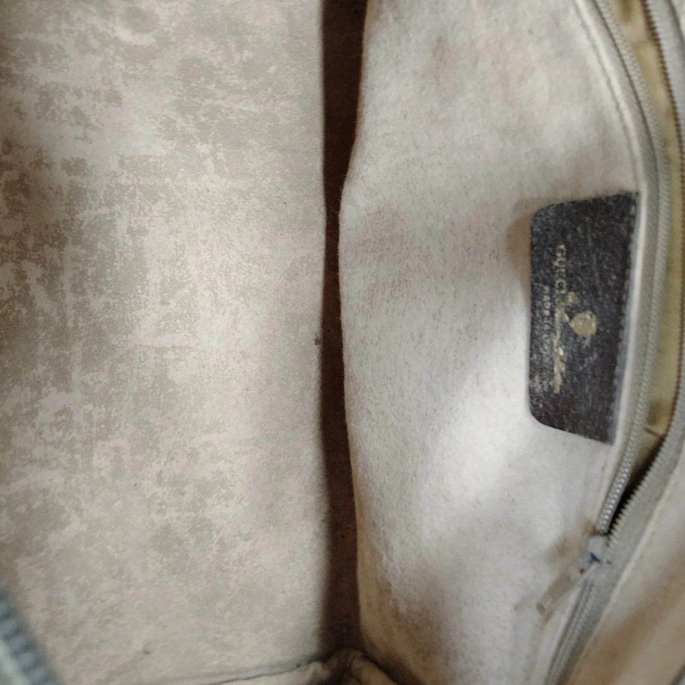 Gucci Brown and Cream Patterned Satchel - Picture 7 of 8